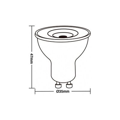 Lâmpada Led Taschibra Tdl 20 Mini Dicroica Mr11 3,5w Bivolt Gu10 6500k Luz Branca