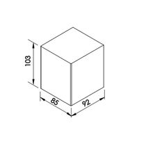 Arandela Newline Quadrada 9578 G9 Bivolt Branco
