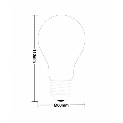 Lâmpada Filamento Carbono Blumenox A19 Retro E27 âmbar 110v