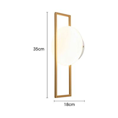 Arandela Nordecor Rony 5w Led Bivolt Dourado Fosco
