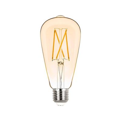 Lâmpada Led Stella Filamento Vintage St64 2w E27 Bivolt