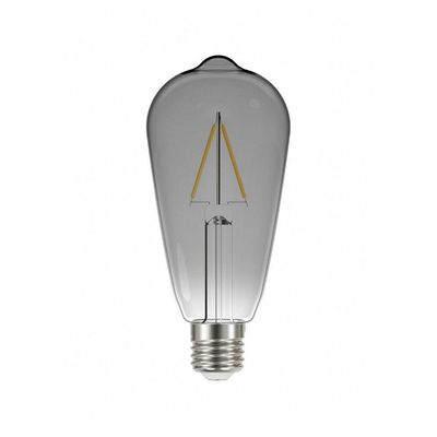 Lâmpada Led Taschibra Filamento Vintage St64 Fumê 3w E27 Bivolt