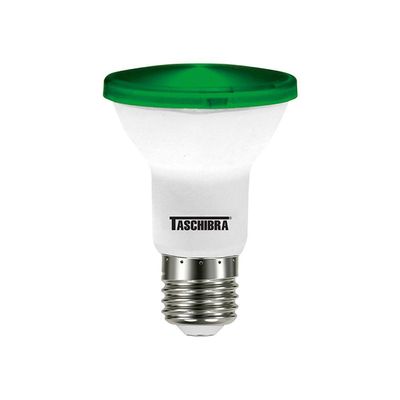 Lâmpada Led Taschibra Par 20 Ip65 6w E27 Bivolt Verde