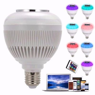 Lampada Caixinha De Som Bluetooth Rgb Music Bulb Controle