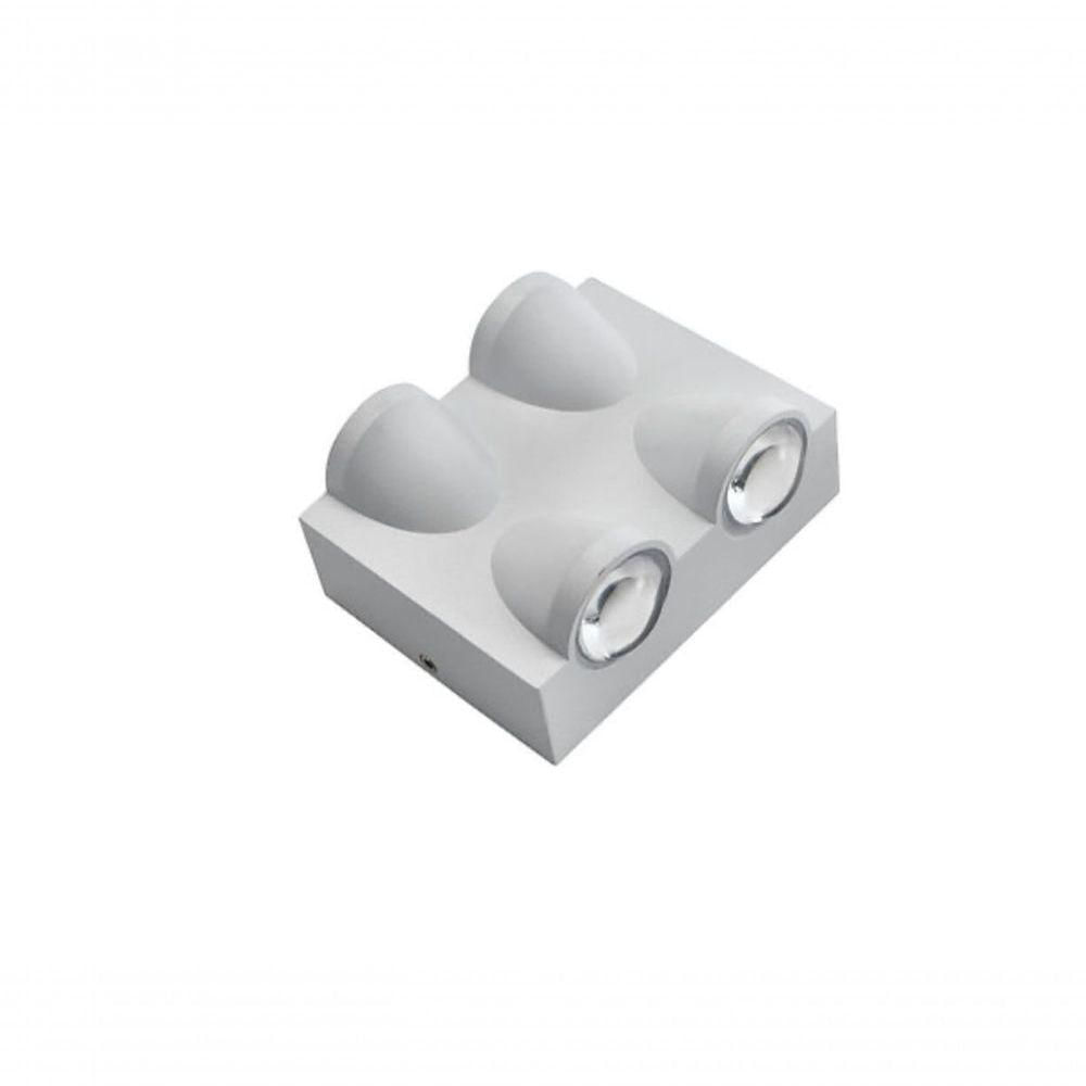 Arandela Ottawa Metal Branco 10x10cm 4x4w Bivolt (led Integrado)