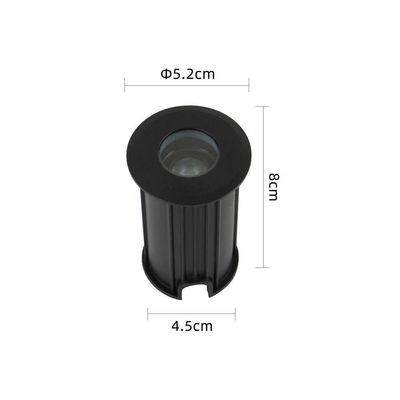 Embutido De Solo Led Nordecor Mies 6441 2w Bivolt Preto 3000k Luz Amarela 3000k Luz Amarela 6441