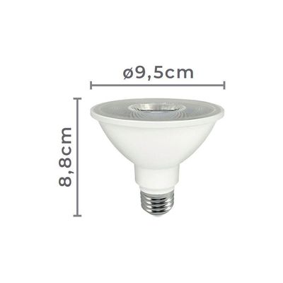 Lâmpada Led Nordecor Sof Par 30 9w E27 Alto Irc 95 Bivolt 4000k Luz Neutra 1132