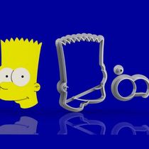 Cortador Kit Simpsons 5 Personagens Modulares Tamanho 5Cm