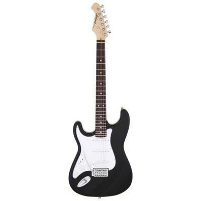 Guitarra Aria Série Stg-003-m Lh Black (canhoto).