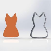 Cortador Kit 6 Vestidos Tamanho 6Cm