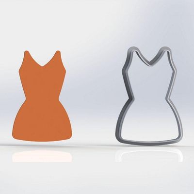Cortador Kit 6 Vestidos Tamanho 6Cm