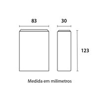 Arandela Led Minceled Abs Preta 4w 3000k - Germany