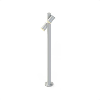 Luminária Poste De Jardim Taschibra Moderno Wabi 100 Mr16 Bivolt Branco