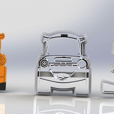 Cortador Kit Carros 8 Modelos Completo Tamanho 6Cm