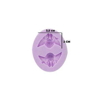 Molde Silicone Mini Anjo Batizado
