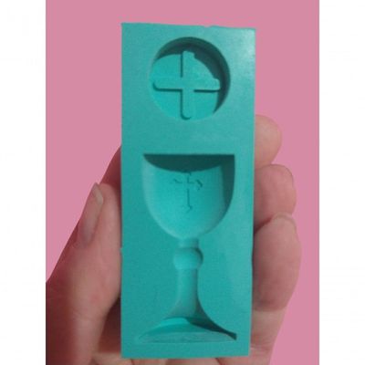 Molde Silicone Eucaristia Santo Grau Cálice E óstia Batizado Crisma Hb