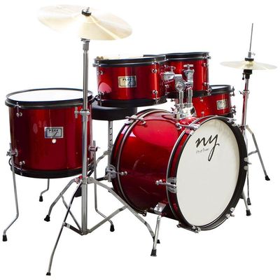 Bateria Acústica Infantil Junior 2Tvermelha C-Banco New York