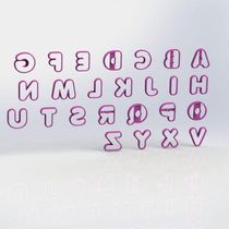 Cortador Alfabeto Mod 2 Letras Tamanho 5Cm