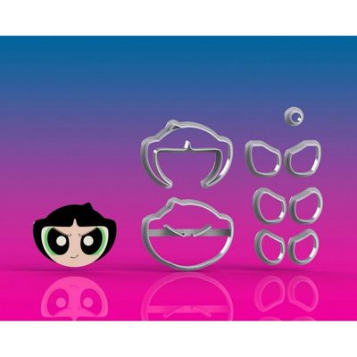 Cortador Kit Meninas Super Poderosas Tamanho 6Cm