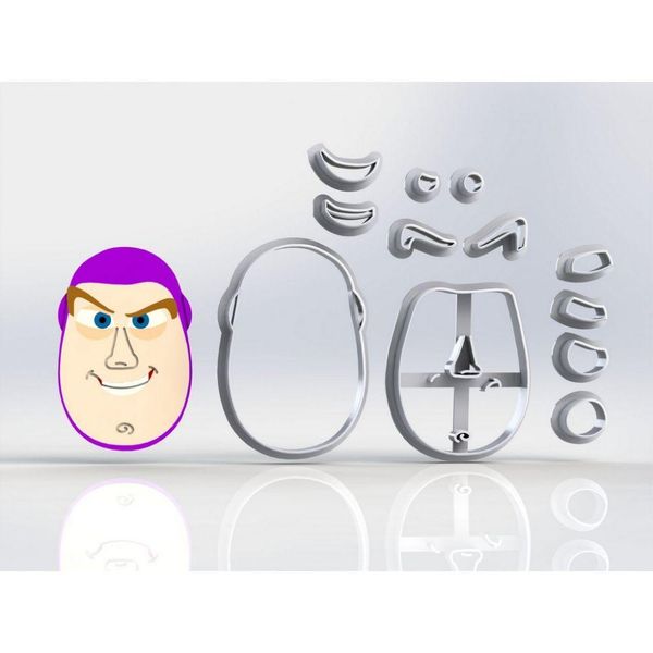 Cortador Toy Story Buzz Lightyear Modular Tamanho 5,5Cm