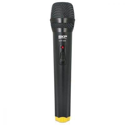 Microfone Sem Fio De Mão, Frequencia Vhf Alcance 50 Metros Vhf695