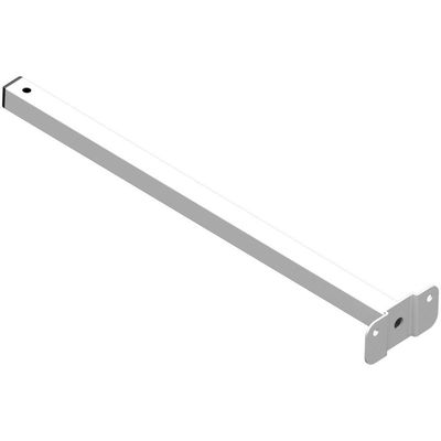 Suporte Refletor Base Reta Braço 40 Cm Branco