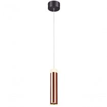 Pendente 5X20X150Cm E Cabo 2Mt , Preto Ou Dourado E Acrílico Led 7W 3000K Bivolt Sindora Único