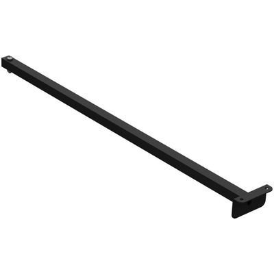 Suporte Refletor Fachada Banner Braço 70 Cm Preto