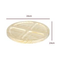 Petisqueira Redonda De Madeira Pinus Com 4 Divisões - Stolf 24cm