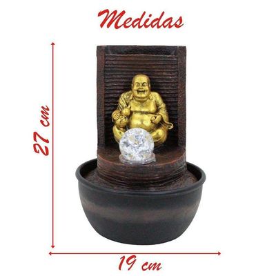 Fonte De água Decorativa Budag Luz De Led Bivolt