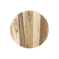 Painel De Madeira Teca Redondo Multi Natural 38cm
