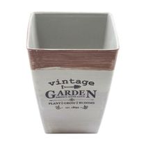 Mini Vaso De Planta Cachepot Estampado Decorado 16cm