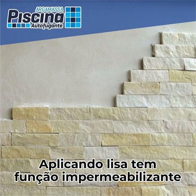 Argamassa Piscina Aut. Impermeável Cor Concha 18kg