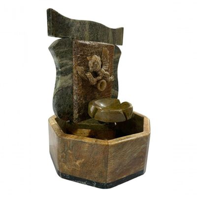 Fonte De água Cascata Pedra Sabão Anjo Chafariz Decoração