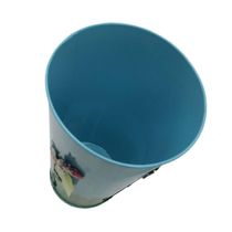 Vaso Balde De Ferro Jardim Joaninha Flor Azul (Sybo-G8)