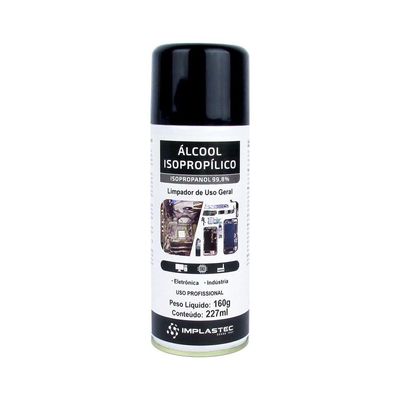 Álcool Isopropílico Aerossol 227ml Implastec - Cx - 12