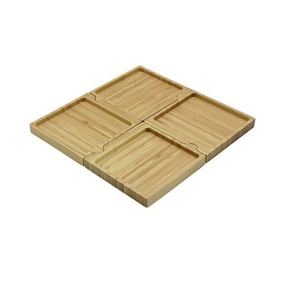 Petisqueira De Bambu Oikos Desmontável 4 Peças Quadrada