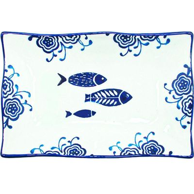 Kit 12 Petisqueiras Bowl Pequena Travessa Oceano Peixe 200ml
