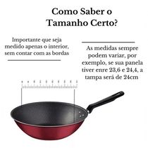 Tampa Avulsa De Vidro Temperado Para Panela Frigideira 30cm