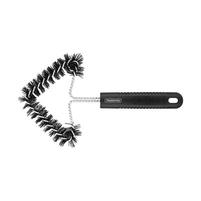 Escova Para Grelha Tramontina Churrasco C- Estrutura De Aço Inox Cerdas De Nylon