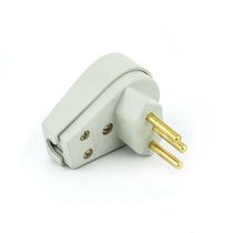 Plug Macho Tomada Elétrica Tripolar 20a 90 Graus - Branco