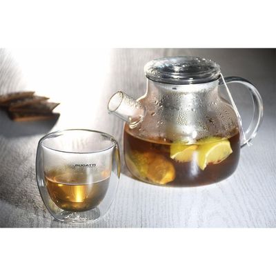 Conjunto 2 Copos De Café Chá De Parede Dupla 250ml Bugatti