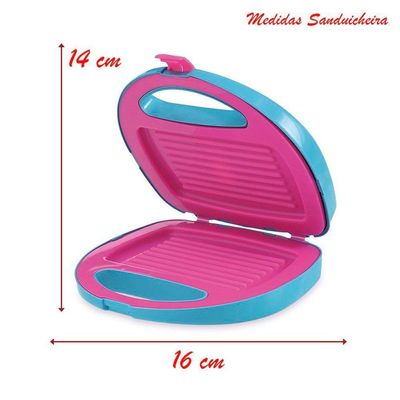 Kit Mini Brinquedo Cozinha Cafeteira E Sanduicheira