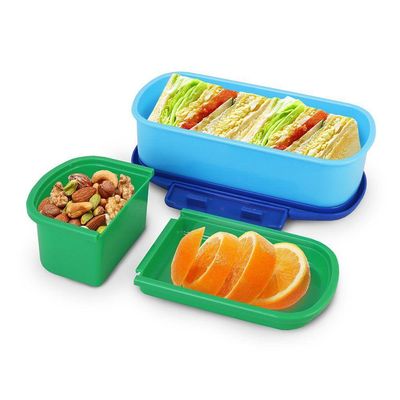 Pote P- Lanche 450ml Jacki Design - Pink Azul