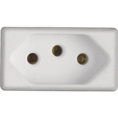 Kit 4 Modulo Tomada 2p T Tramontina 20 A 250 V Branco