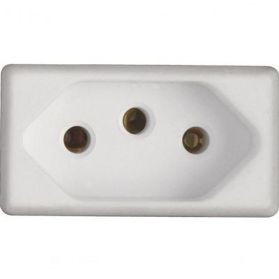 Kit 4 Modulo Tomada 2p T Tramontina 20 A 250 V Branco