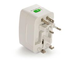 Adaptador De Tomada Universal Com 2 Usb Viagem + 150 Países