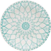 Kit Pratos Rasos Fundos E Sobremesa Donna Mandala Oxford Cerâmica 18 Peças