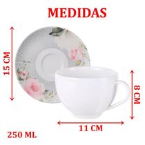 Kit Jogo Xicaras 2 Pessoas 2peças Ornatta Tramontina 250ml