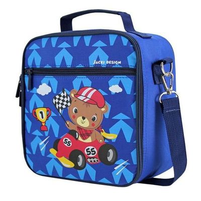 Conjunto Pote Para Lanche De 4 Peças E Lancheira Térmica Filhotinhos Azul